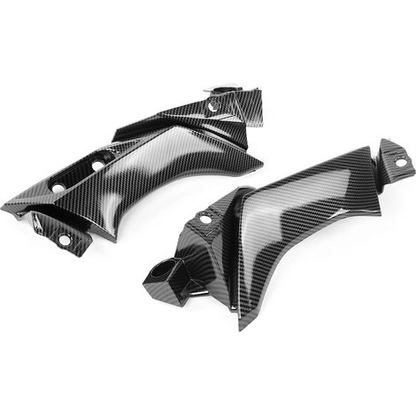 Panneau latéral de carénage de genou pour moto, style fibre de carbone, couvre-cadre central, compatible Yamaha R1 2004-2006 (1/5)