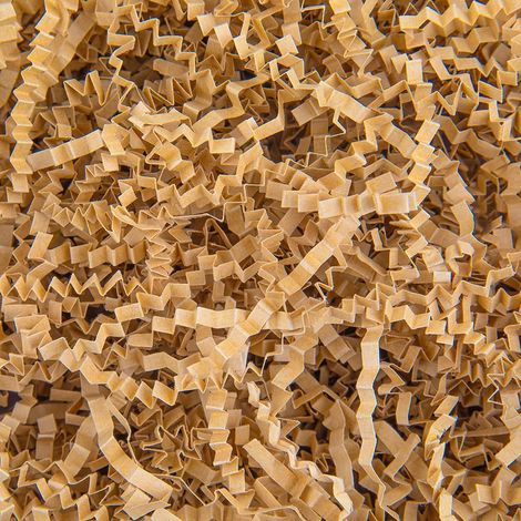 Shred Papier - Remplissage Pour Paniers Et Boîtes Cadeaux - Coupe Crépue Brun - 127 g (1/5)