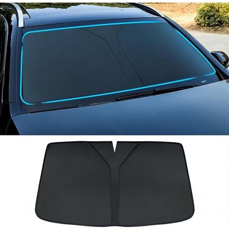 Pare-Soleil de Pare-Brise de Voiture pour Citroen C4 Picasso/Grand C4 Picasso/Grand C4 Spacetourer, Pliable Pare Soleil Voiture Protection UV et Thermique Pare-Soleil Voiture,Black