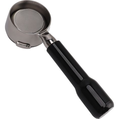 Porte-filtre 58 mm sans fond en acier inoxydable avec 2 poignées ergonomiques, accessoire pour machine à café GAGGIA BABY EVOLUTION noir (1/5)