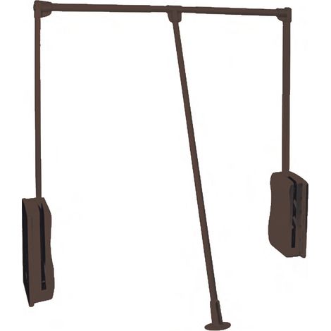 Colgador Doble Moka 830-1150   - Serie Moka - Colgador abatible para perchas (1/3)