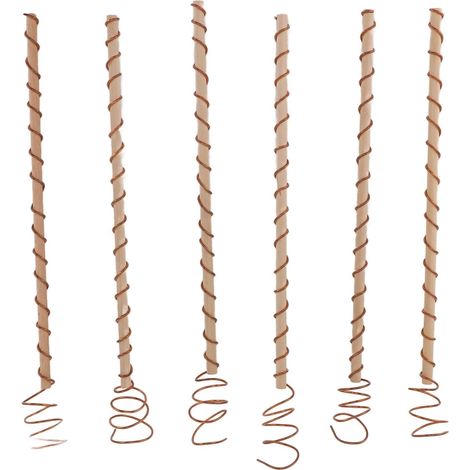 Piquets D'électroculture 6 Pièces, Support Stable, Antenne De Jardin, Bobine De Cuivre pour la Culture De Plantes De Jardin, Fruits Et Légumes (1/5)