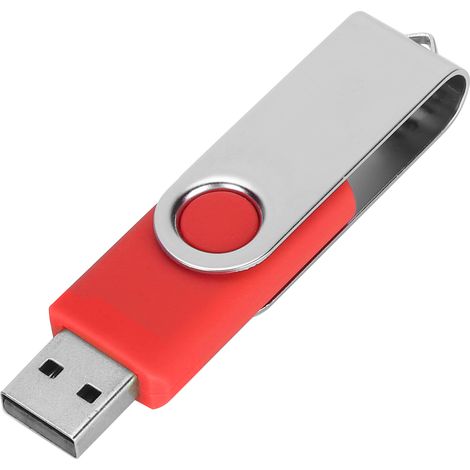 Clé USB Rotative Rouge Bonbon 2GB pour PC et Tablette - Stockage Portable