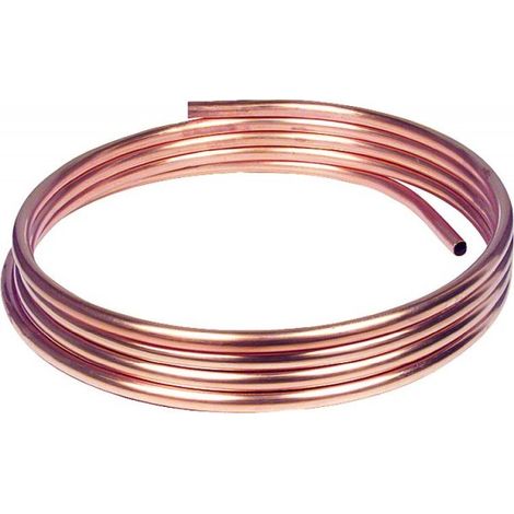 Kupferrohr in Ringen a 25-50 Meter in Größen 6 8 10 15 x 1 mm blank weich '15x1 mm'