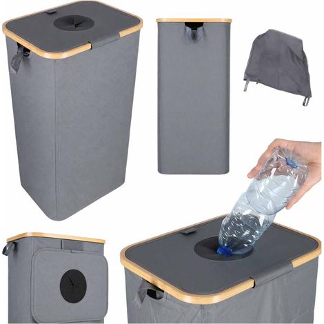 Contenedor de reciclaje con bolsa extraíble para botellas retornables. (1/5)