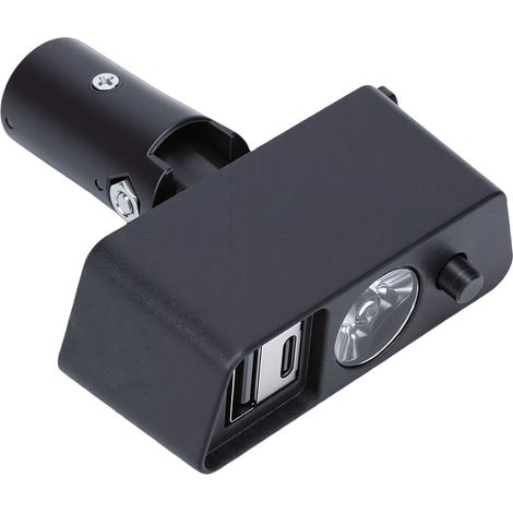 Éclairage LED universel pour fauteuil roulant électrique, avec connecteur XLR 3 broches, port de chargement USB et angle réglable. (1/5)