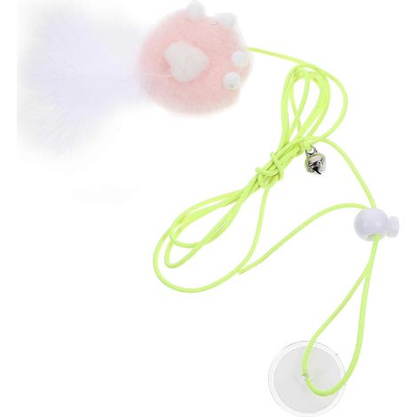 Jouet pour chat à suspendre à la porte, en peluche, jouet interactif, lot de 4 (1/5)