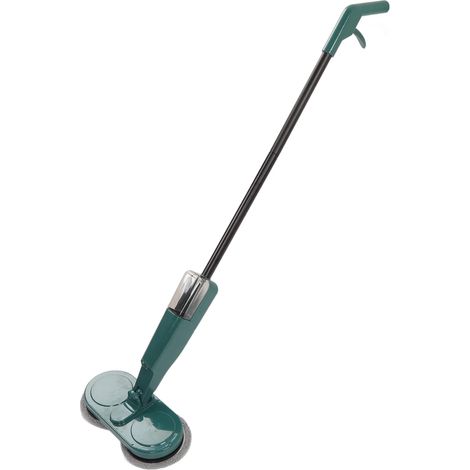 Kabelloser elektrischer Besen, um 90 Grad drehbarer Handbesen mit zwei drehbaren Besenköpfen und 4 Besentüchern, 60 Minuten Akkulaufzeit, USB-aufladbar für Hartholz- und Fliesenböden. (1/5)