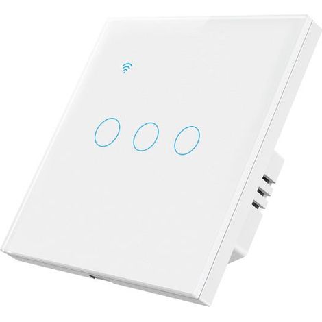 Interrupteur de rideau connecté Zigbee Alexa compatible avec Amazon Alexa et Google Home, interrupteur de rideau intelligent gris avec télécommande et fonction heure (1/5)