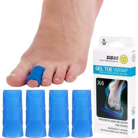 Lot de 4 Tubes Orteils en Gel, Protections Orteils, Longueur Ajustable, lavables et s, protègent des Ampoules et des Chocs (1/5)