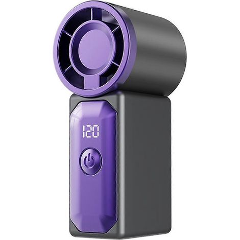 Mini ventilateur portable - Rechargeable par USB, format de poche, idéal pour les voyages, l'été et les concerts (voir image 4). (1/5)