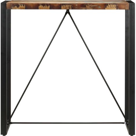 Maison Exclusive - Tavolo da Bar 110x60x110 cm in Legno Massello di Recupero (1/5)