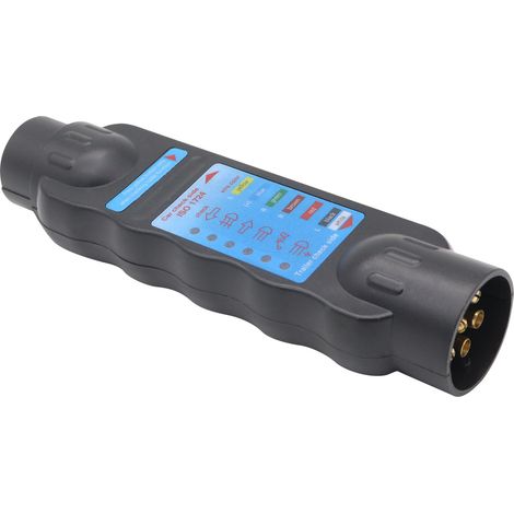 Lot de 2 testeurs 7 pôles norme européenne pour feux arrière – Résistance intégrée adaptée aux prises 7P – Vérification des circuits de signalisation pour caravane (1/5)