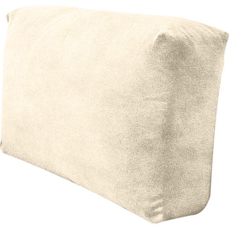 Housse de coussin de dossier de canapé d'angle en velours – Couleur crème – Tissu doux et épais – Résistante aux salissures et aux poils d'animaux (1/5)