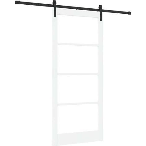 Maison Exclusive - Schiebetür ORKDAL Weiß 93 x 211 cm Massivholz