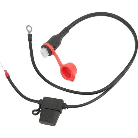 Fil de connexion étanche à fusible batterie, 1/4in / M6 cosses annulaires, remplacement pour Optimate 2 3, style TM (1/5)