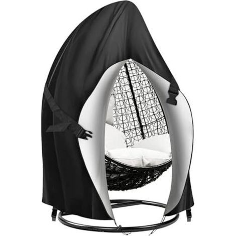 Waterproof double egg swing cover 230 x 200 cm, robust and durable, for 2-seater egg swings, protective cover for hanging garden swings, protective cover for mobile (1/4)