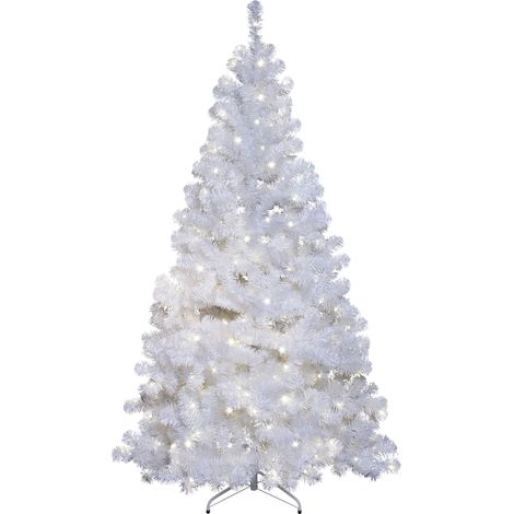 Beschneiter LED-Weihnachtsbaum ,Ottawa', weiß, outdoor, 260 LEDs neutralweiß, 210cm (1/3)