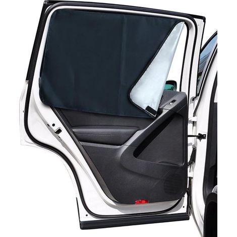 Universeller Auto Sonnenschutz für Kinder, Seitenfenster Sonnenschutz, Magnete, UV Sonnenlichtreflexion, Absorption, 2 Stück (1/5)