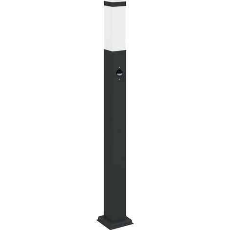 Baliza luminosa con sensor de 80 cm, color negro, IP44 vidaXL