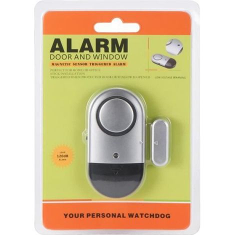 paquets Alarmes de porte et de fenêtre Fenêtre de porte de sécurité Fenêtre anti-intrusion avec LOUD 120 DB Siren - Bricolage Facile (1/4)