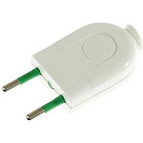 Fiche électrique plate blanche mâle EASY - 250Vac, 10A, IP20 Norme IMQ et démontable, trouvez la connectique électrique idéale