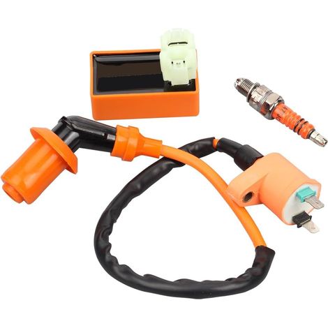 Bobina di accensione CDI - Sistema di accensione per GY6 50CC 125CC 150CC Samfox Racing Performance CDI - Candela compatibile (1/4)