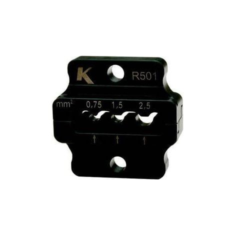 Klauke R501 inserto a compressione nero 0,75-2,5 mm²