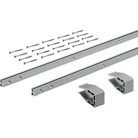 Hettich SlideLine M Profilsets: 2 Profile, Profilhöhe mm 18 mm, Länge 4000 mm (1/2)