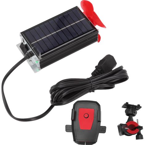 Prolongateur d'autonomie pour véhicules électriques (énergie solaire et éolienne) avec double source d'énergie et sortie USB, compatible avec les chariots à batterie 12 V à 125 V. (1/5)