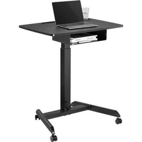 Maclean MC 903B escritorio regulable negro altura ajustable (1/3)