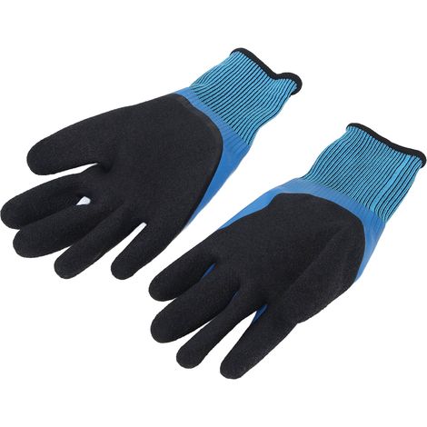 Lot de 2 gants isolants électriques 1000 V, double face, antidérapants, en nylon et caoutchouc, pour électricien. (1/5)