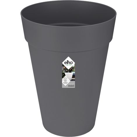 ELHO Pot de fleurs rond haut Loft Urban - Ø 35 cm - Gris anthracite