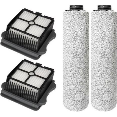 Set di spazzole a rullo di ricambio zhan per Tineco Floor ONE S3, accessori per Tineco Floor 3, 2 spazzole a rullo, 2 filtri per Ti (1/5)