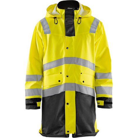 Giacca antipioggia ad alta visibilità livello 3 4326 - Giallo fluorescente/Nero L (1/4)