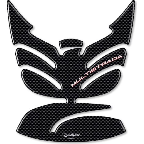 PARASERBATOIO 3D CARBON LOOK compatibile MOTO DUCATI MULTISTRADA 950 dal 2017 (1/2)