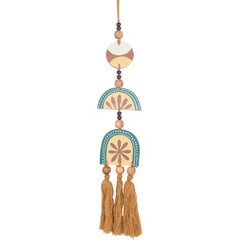 Signes Grimalt Suspension en bois suspendu Pendant brun - 60x12x1cm (1/3)