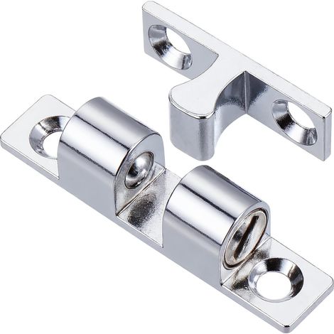 Loquet de porte caché, à bille, alliage zinc argenté, tiroirs, yachts (1/5)