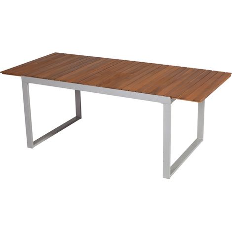 AZ-Tisch 150(200)x90cm Alu/Akazie FSC 100%