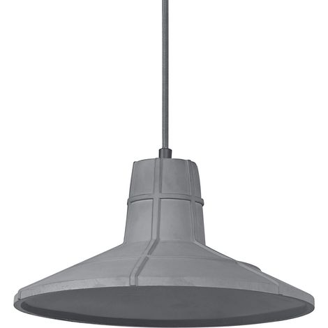 OSRAM Suspension en béton DECOR Concrete Sala pour un éclairage d’intérieur moderne, 325 mm, gris foncé, boîtier en métal et béton, choix flexible du corps lumineux grâce au culot E27 (1/5)