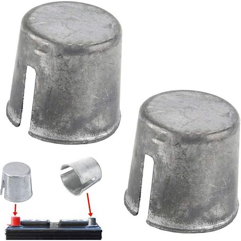 Lot de 2 cales de conversion pour bornes de batterie, accessoires de réparation de câbles, taille adaptée, pièces de bricolage, capuchons positif et négatif pour voiture, camion (1/5)
