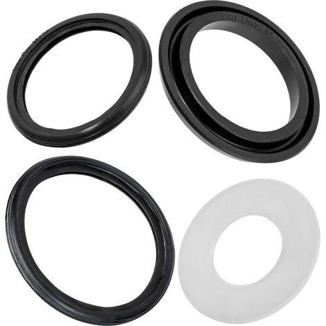 Lot de 4 joints d'étanchéité pour cloche, bassin, tuyau de chasse et de vidange - Compatible avec Geberit 816.418.00.1 240.282.00.1 362.771.00.1 387.282.00.1 (1/5)