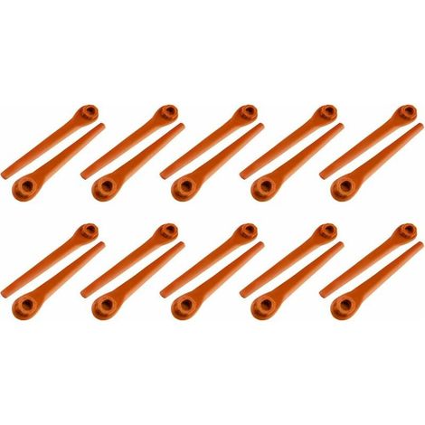 Packung mit 150 Kunststoffklingen für Gardena Rasentrimmer, Ersatzklingen kompatibel mit Gardena Rasentrimmern und Akku-Rasentrimmern (1/5)