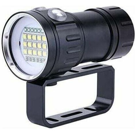 Green Mobility-Lampe de plongée sous-marine IPX8 étanche de 18000LM, résistante jusqu'à 80 mètres de profondeur, idéale pour la photographie et la vidéo sous-marines. (1/4)