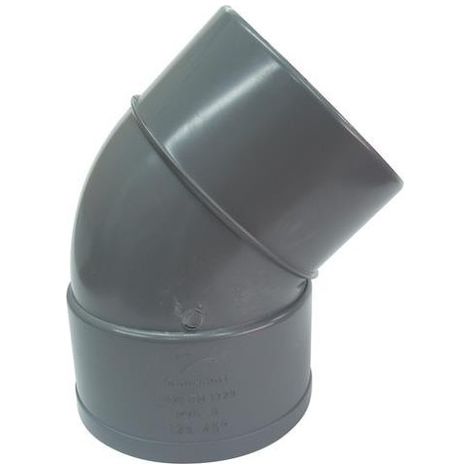 Codo 45º Macho Hembra PVC Evacuación Crearplast Medidas Accesorios Fontanería: 200.45º