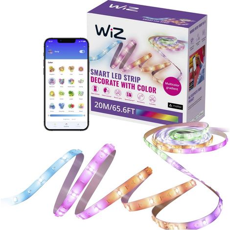 WiZ 8720169077164 Ruban LED avec connecteur mâle 20 m RGBIC 1 pc(s) (1/4)