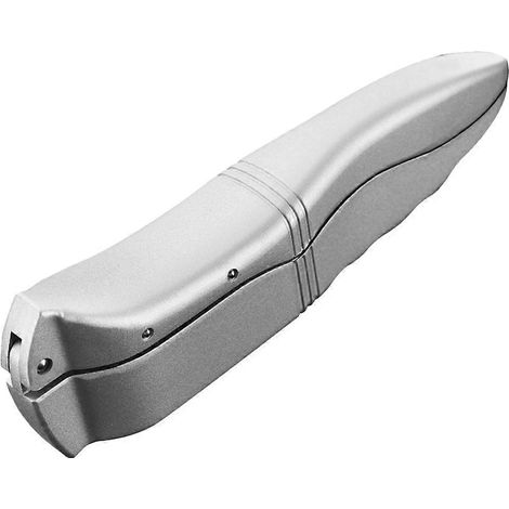 Presse-ail manuelle en alliage d'aluminium, multifonctionnelle, avec pince.-20X6X3CM-Silver (1/3)
