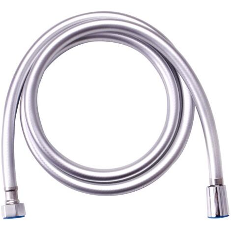 Pommeau de douche flexible anti-torsion, flexible de douche de 1,5 m, caoutchouc, argent (1/5)