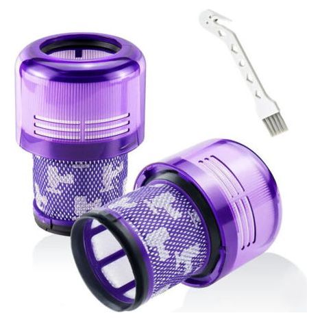 Dyson V11 Absolute Extra Pro, 2 Pack Filtres pour V11 Torque Drive Animal, V15 Detect sans fil Aspirateur SV14 SV17 SV22 Hepa Filtre de Remplacement Lavable Remplace DY-970013-0 (1/5)
