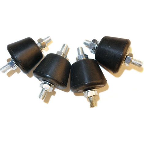 Support de machine externe de climatisation tampon de réduction du bruit absorbant les chocs coussin de pied de climatisation type de support de tampon amortisseur lot de 4 (1/5)